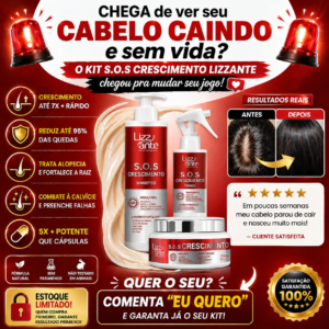 Kit SOS Crescimento (Crescimento Capilar) Saúde, Bem-estar e Beleza